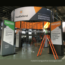 Detian Offer 20x20ft exhibition booth with double fabric graphics